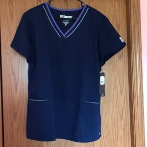 NWT Grey’s Anatomy Navy scrub top